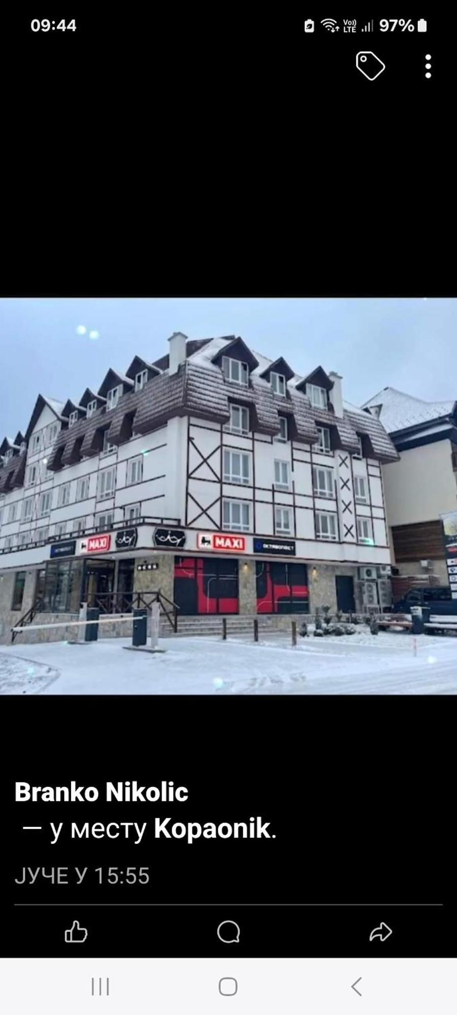 Apartman Kraljevi Cardaci Sadikovic Sa Garazom Kopaonik Esterno foto